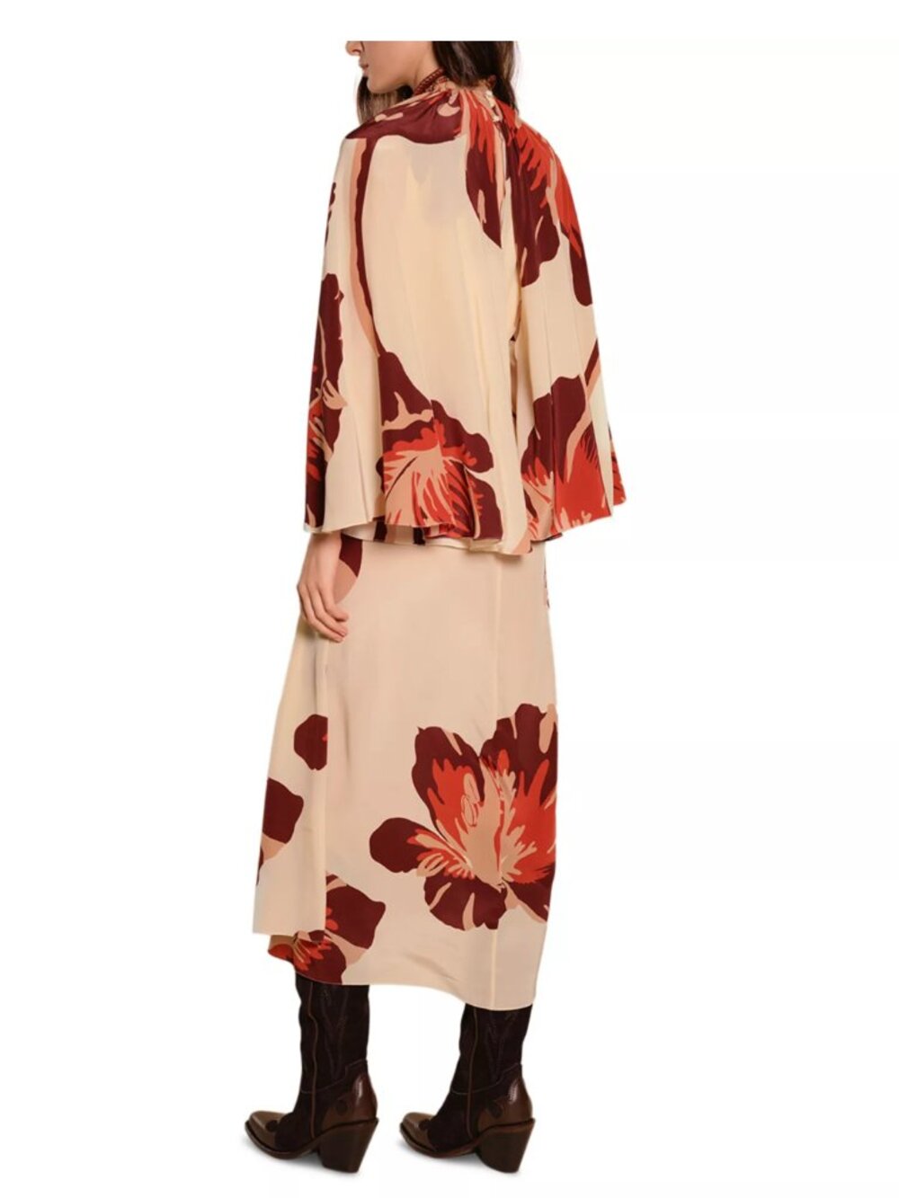 Johanna Ortiz Odyssey Silk Ankle Dress Ecru Multi Size 4 NWT - Picture 6 of 6